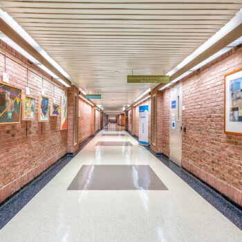 Photo of one of the campus tunnels.